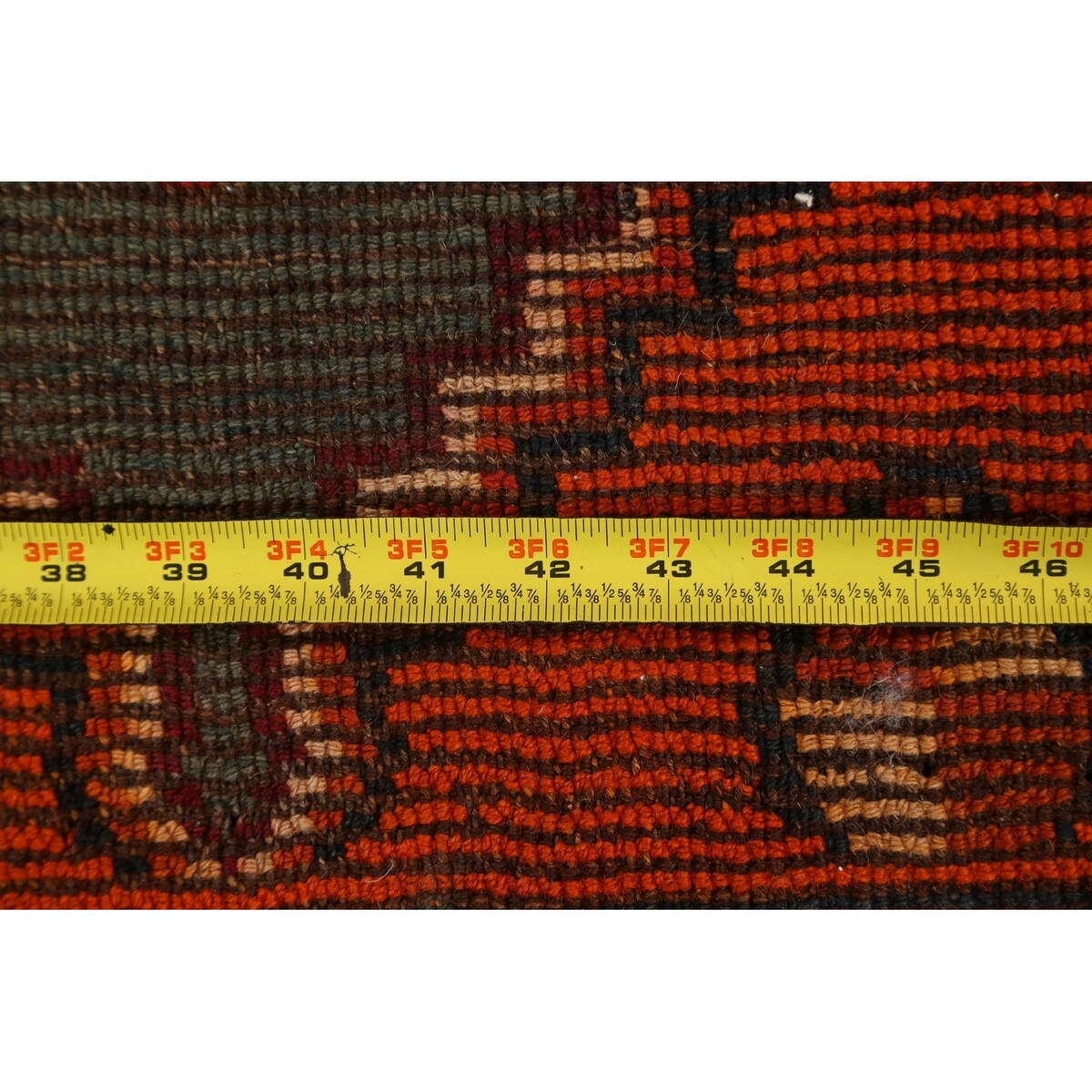 Clearance Geometric Qashqai Persian Wool Area Rug Hand-knotted Carpet - 3'7" x 6'9"