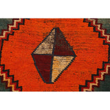Clearance Geometric Qashqai Persian Wool Area Rug Hand-knotted Carpet - 3'7" x 6'9"