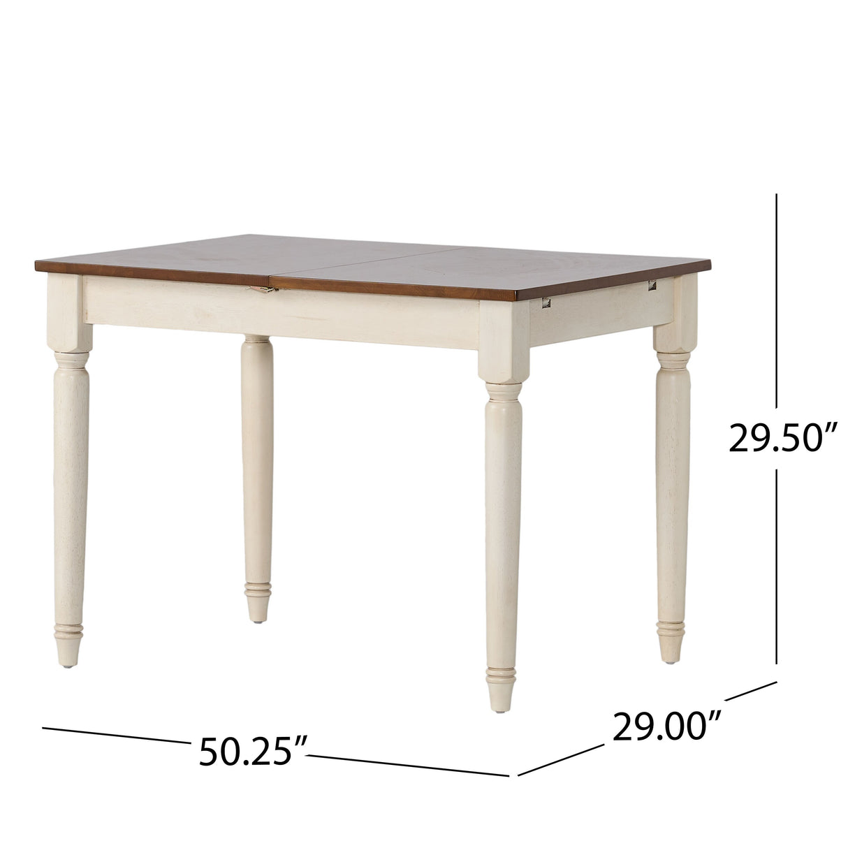 Clearwater Multicolored Wood Dining Table with Leaf Extension by Christopher Knight Home