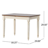 Clearwater Multicolored Wood Dining Table with Leaf Extension by Christopher Knight Home