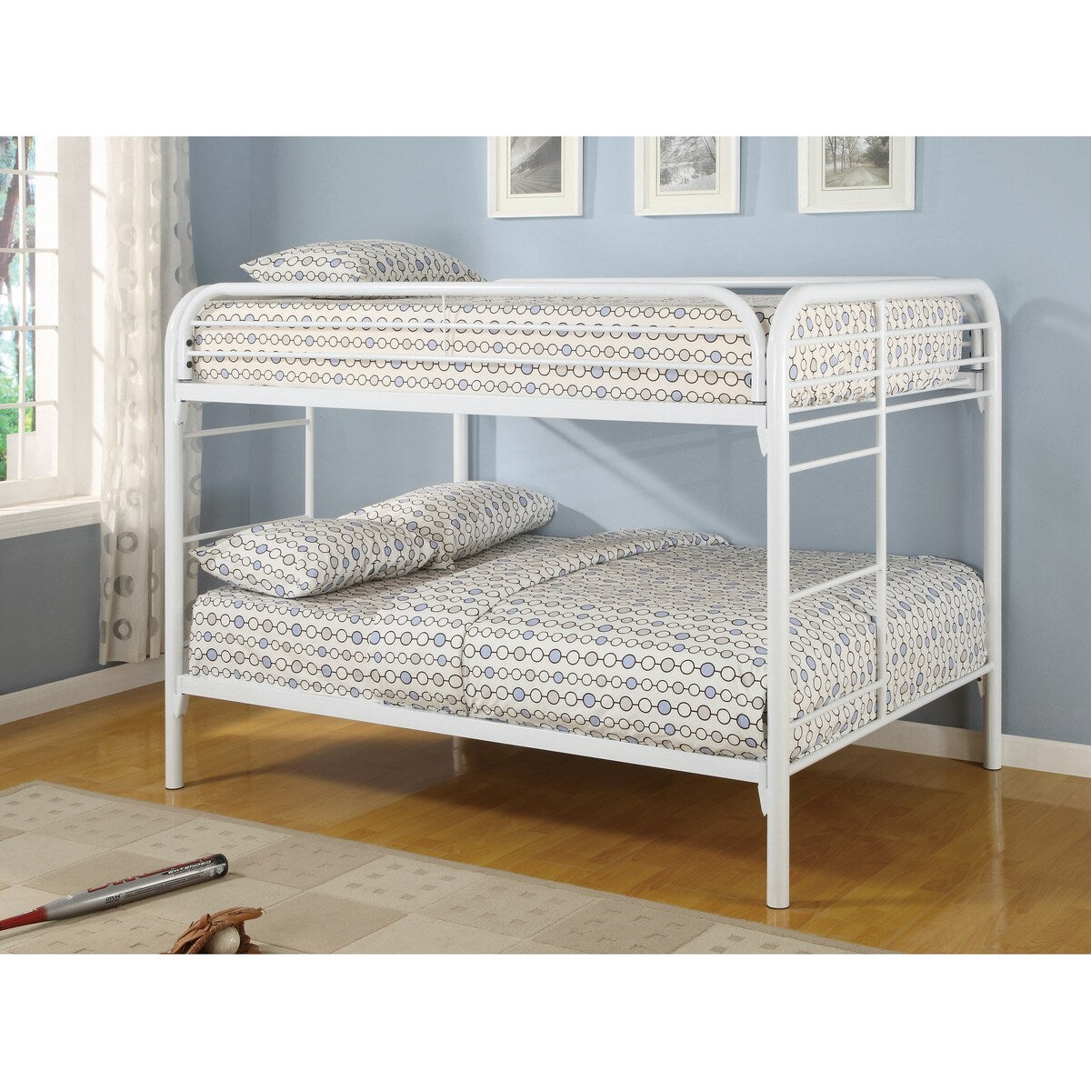 Clementine Full/Full Metal Bunk Bed with Ladder