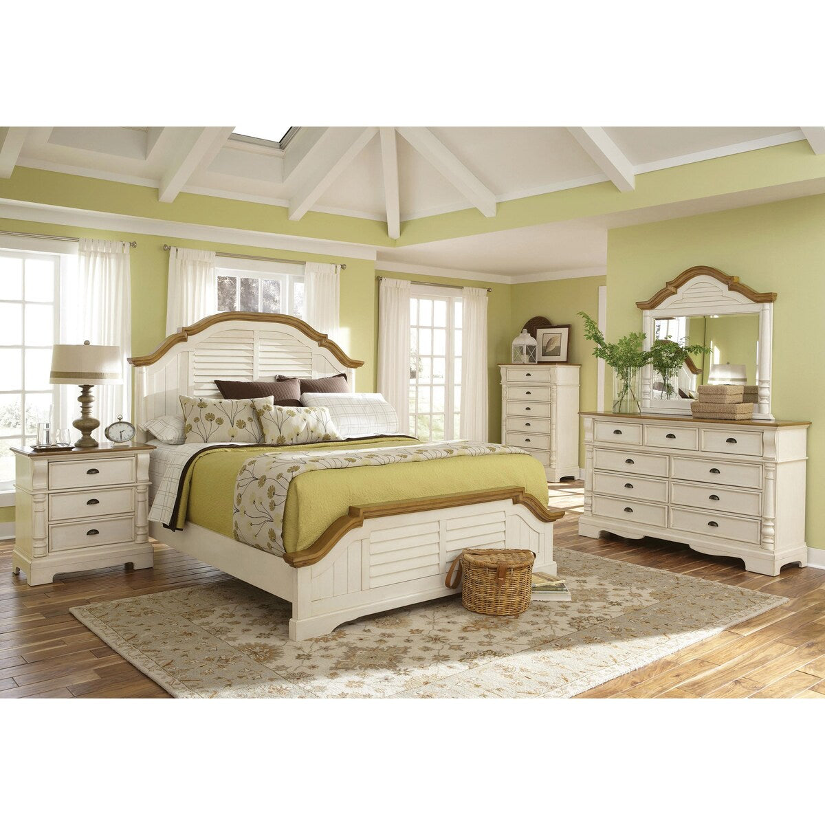 Cleo Cottage Brown 5-piece Bedroom Set