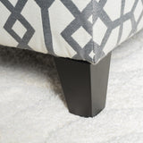 Cleo Geometric Fabric Storage Ottoman Bench by Christopher Knight Home