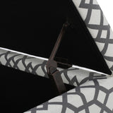 Cleo Geometric Fabric Storage Ottoman Bench by Christopher Knight Home