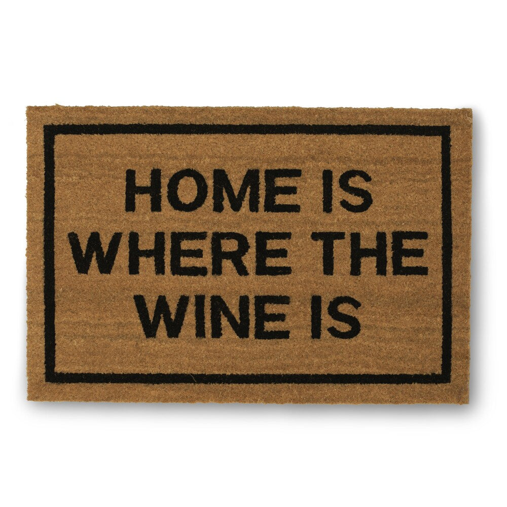 Clever Doormats Home is Where The Wine Is Coir Doormat (20in x30in)