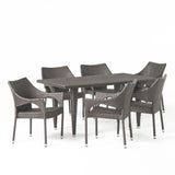 Cliff 7-piece Outdoor Dining Set by Christopher Knight Home