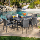 Cliff 7-piece Outdoor Dining Set by Christopher Knight Home
