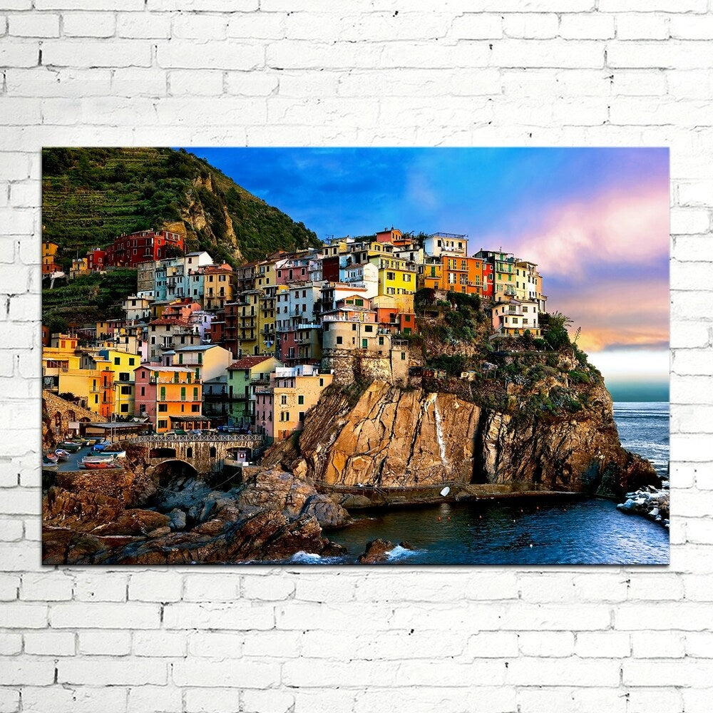 Colossal Images - Cliff Hanger Canvas Wall Art - Multi-color