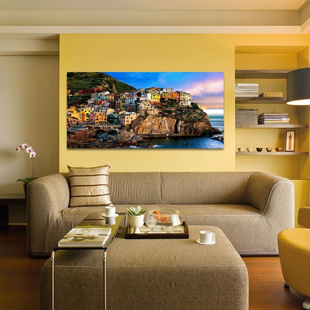 Colossal Images - Cliff Hanger Canvas Wall Art - Multi-color