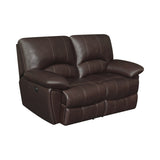 Coaster Furniture Clifford Chocolate 3-piece Pillow Top Arm Living Room Set
