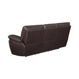 Coaster Furniture Clifford Chocolate 3-piece Pillow Top Arm Living Room Set