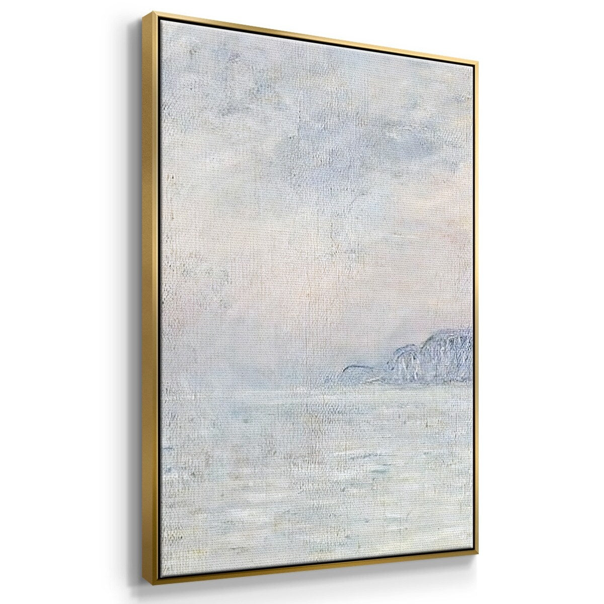 Cliffs at Pourville in the Fog, 1882 - Multi Piece Framed Canvas