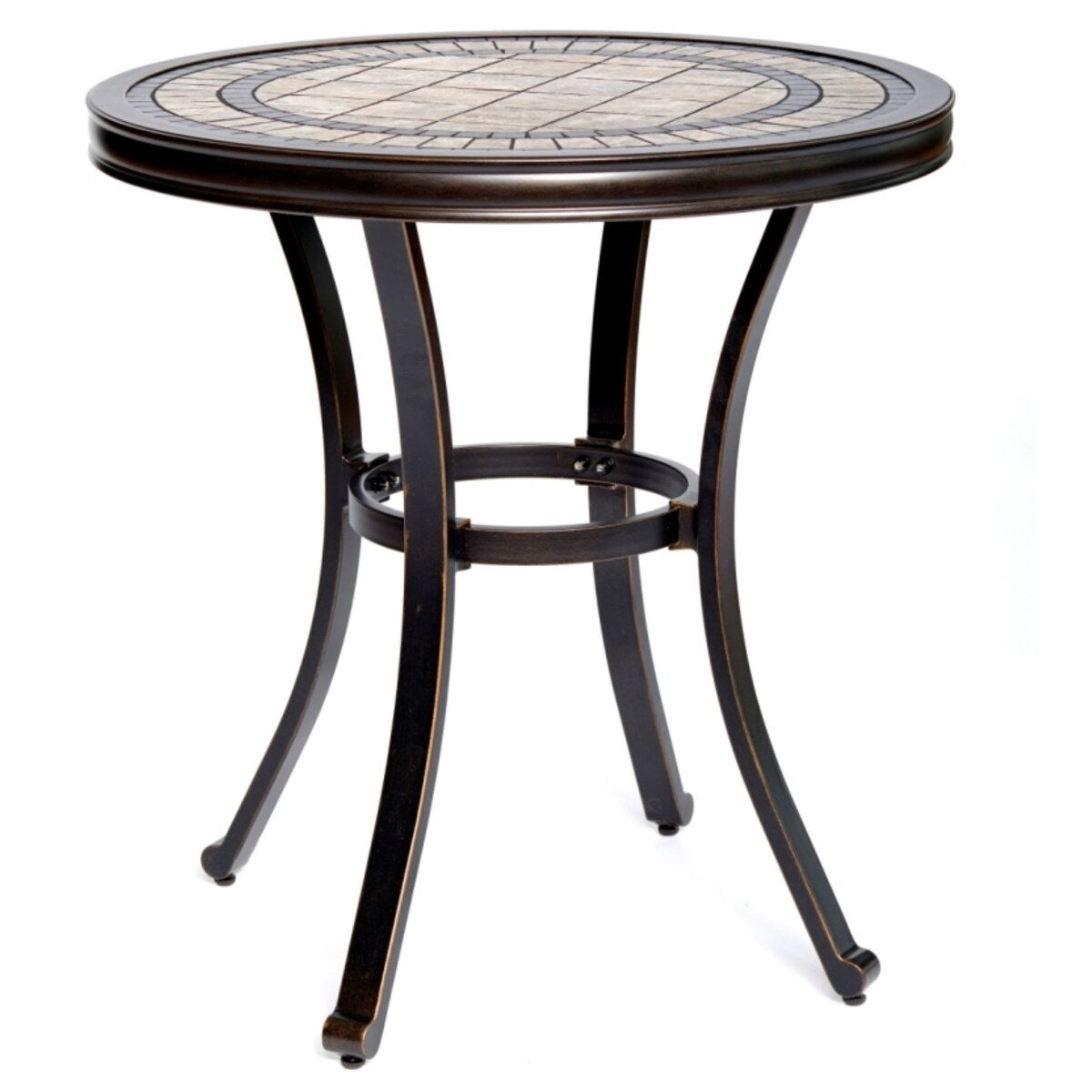 Clihome 28" X 28.6" Round Outdoor Bistro Table Contemporary