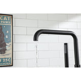 Clihome Freestanding Faucet in matte black