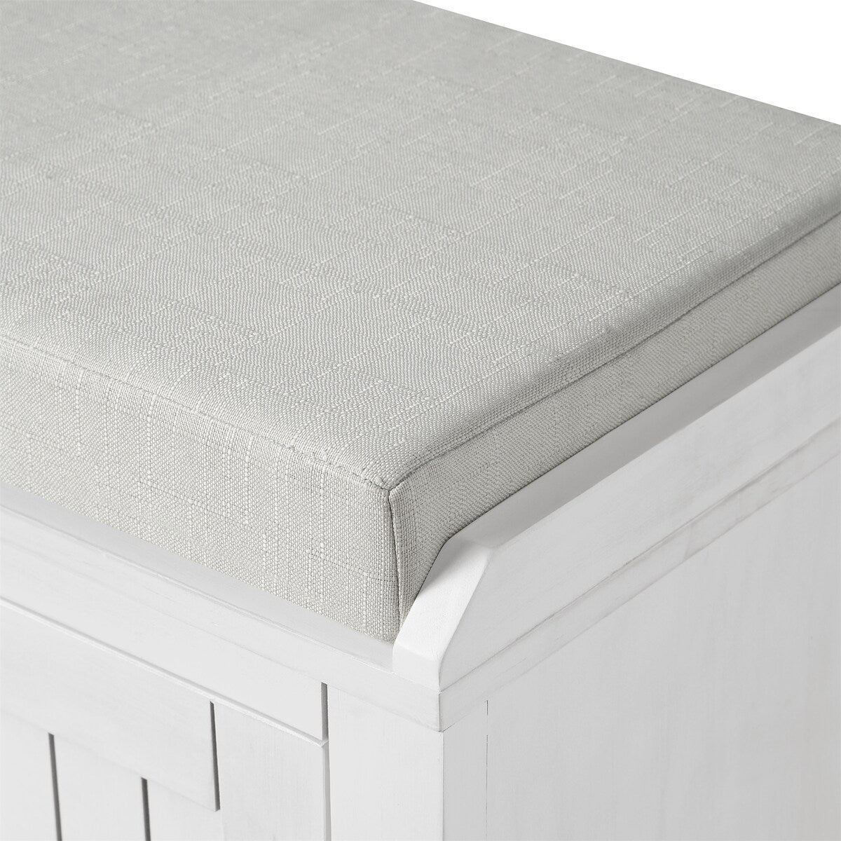 Clihome Homes Collection Wood Storage Bench with 2 Cabinets