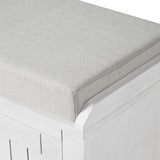 Clihome Homes Collection Wood Storage Bench with 2 Cabinets