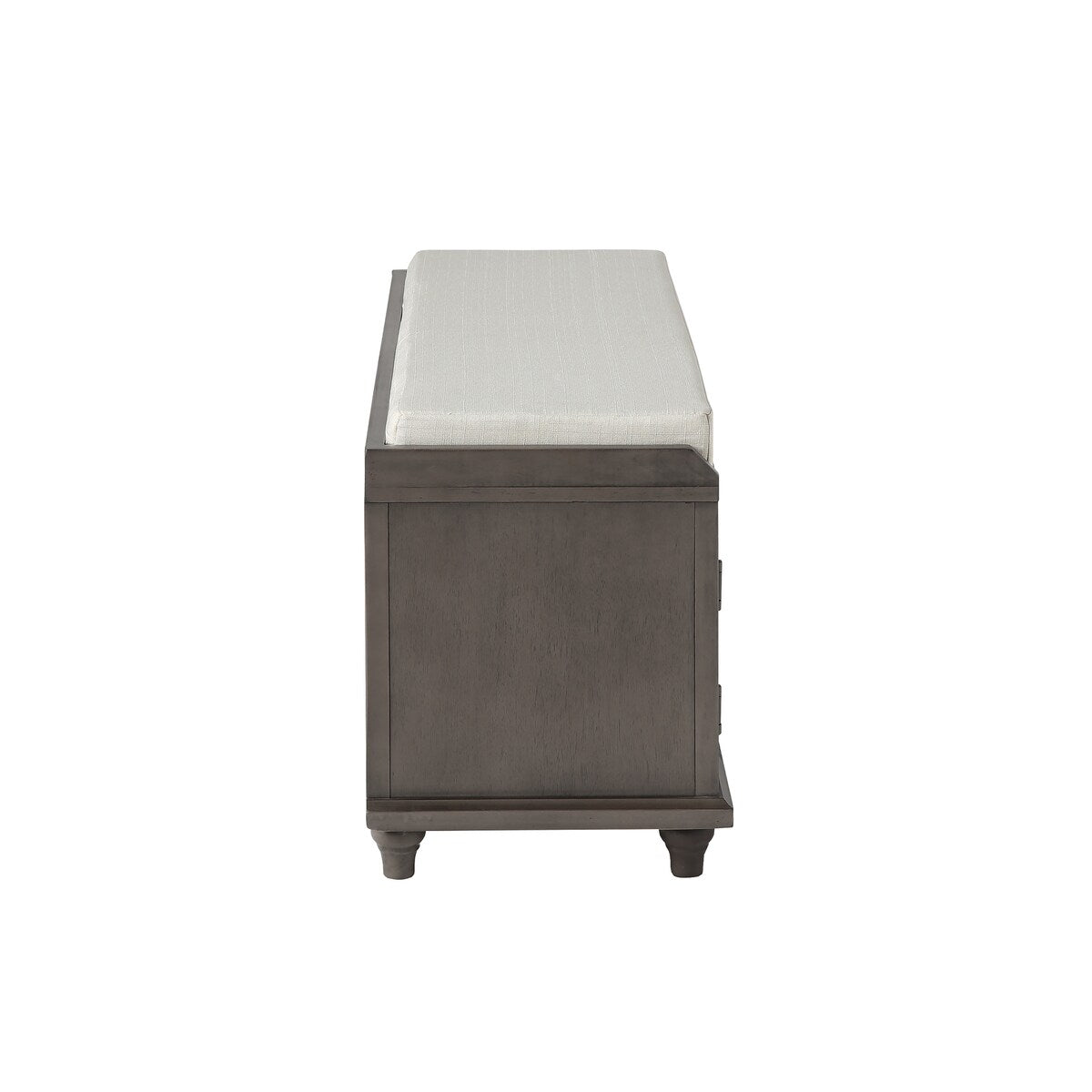 Clihome Homes Collection Wood Storage Bench with 2 Cabinets