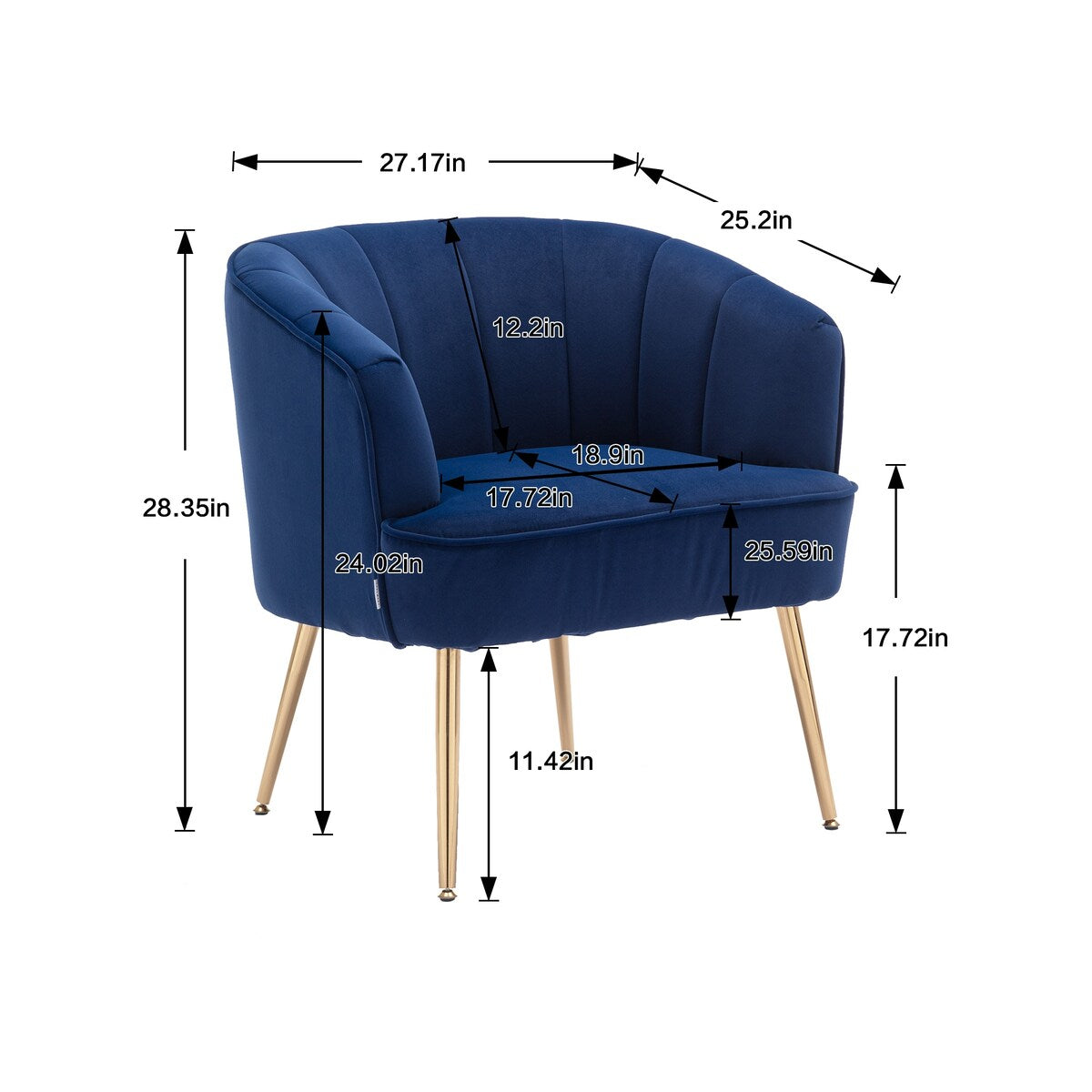 Clihome Leisure Single Accent Chair