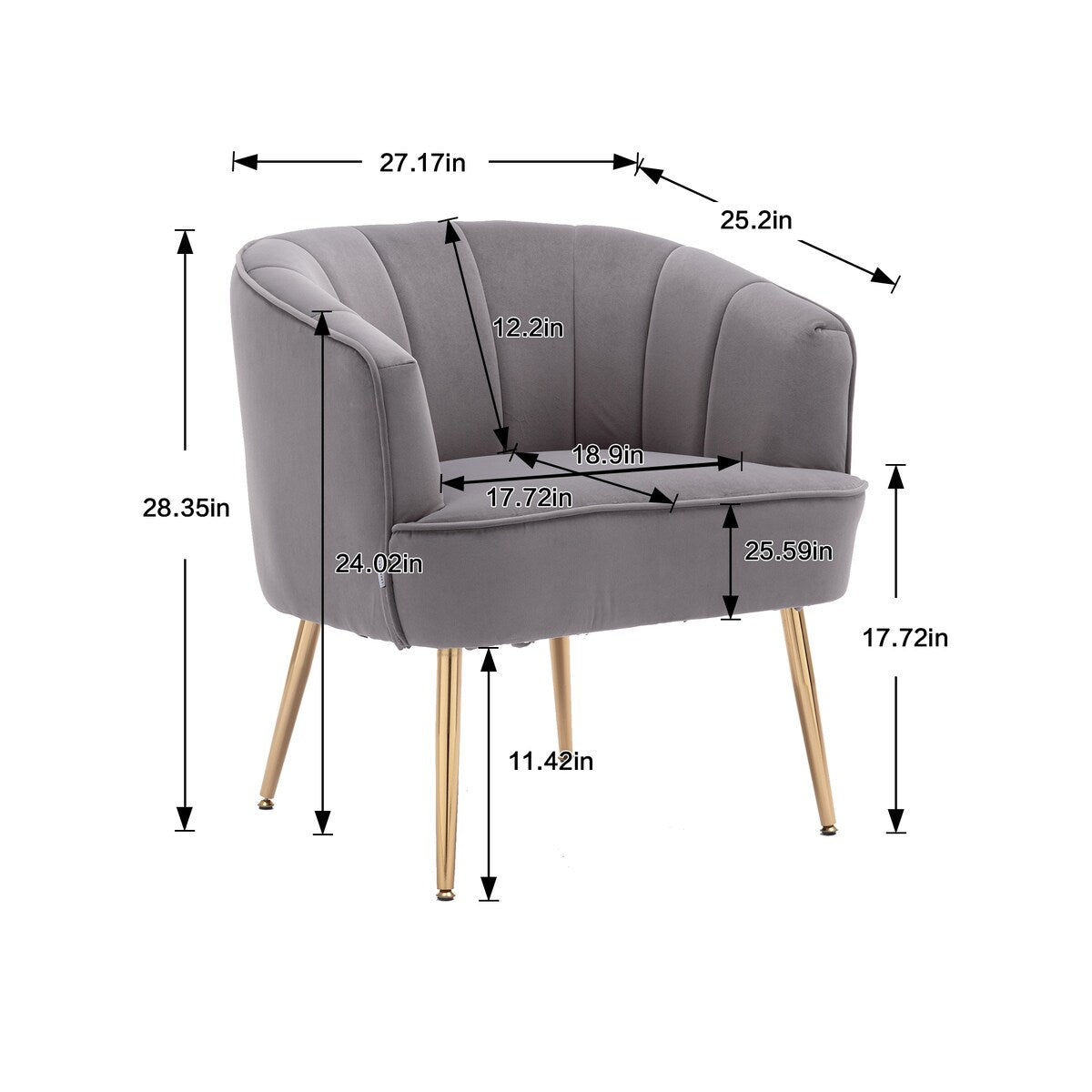 Clihome Leisure Single Accent Chair