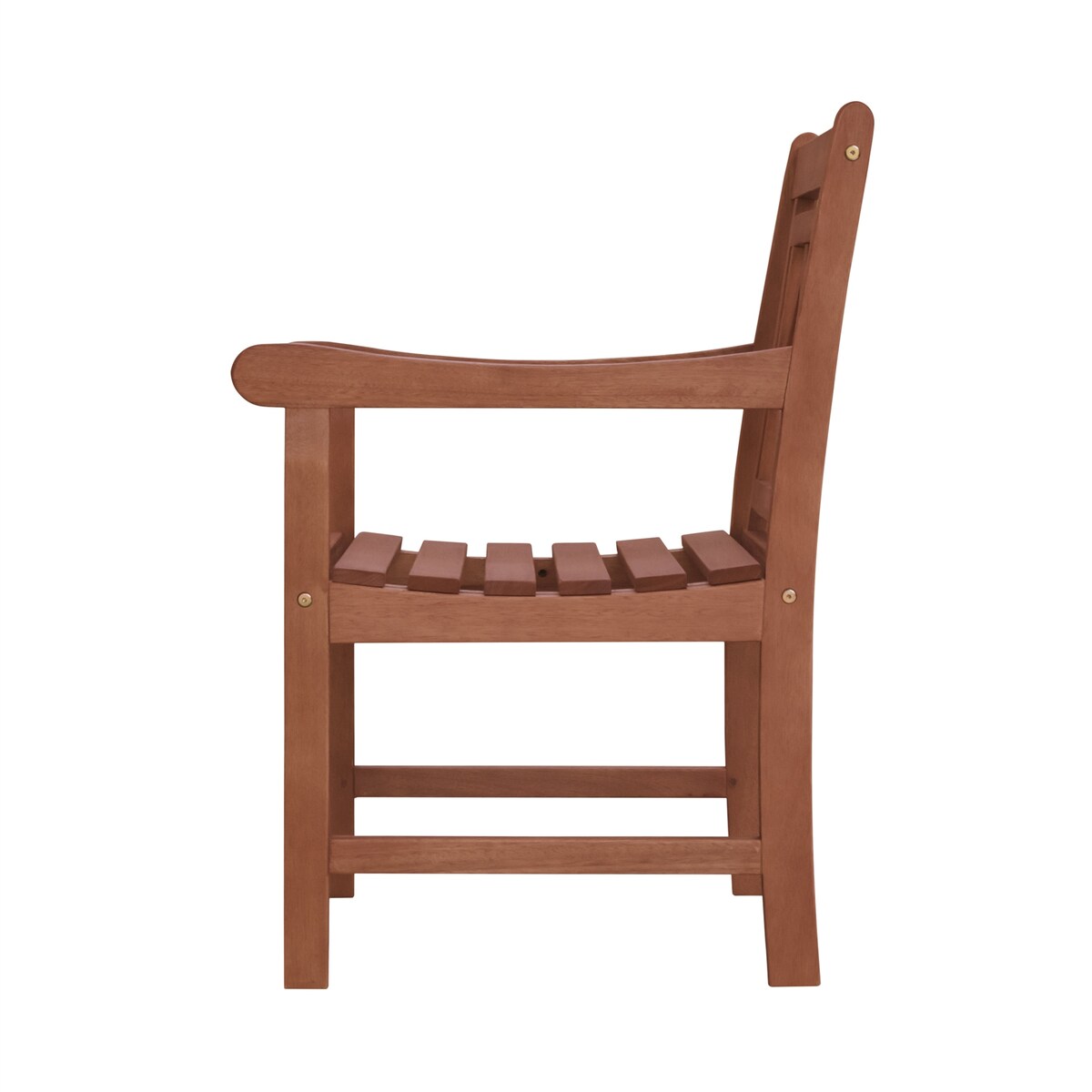 Clihome Malibu Patio Diamond Eucalyptus Dining Armchair