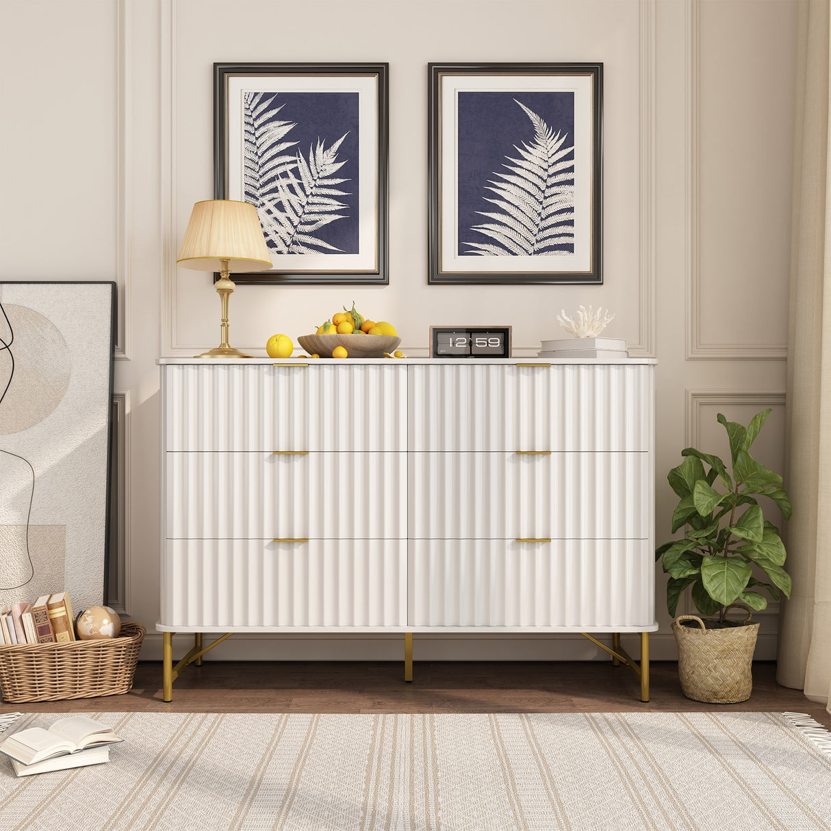 Clihome Modern MDF 6 - Drawer Accent Chest