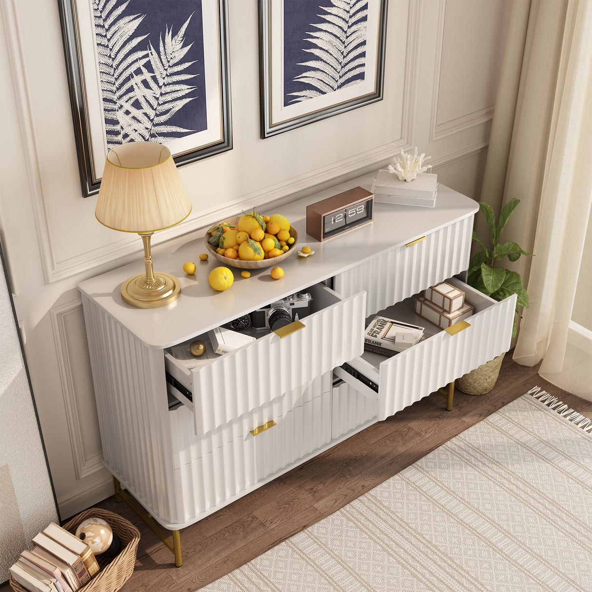 Clihome Modern MDF 6 - Drawer Accent Chest