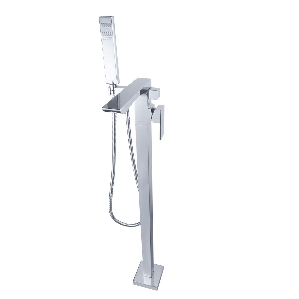 Clihome Single Handle Floor Mounted Freestanding Tub Filler in Chrome - 50.8x5.3x10.5