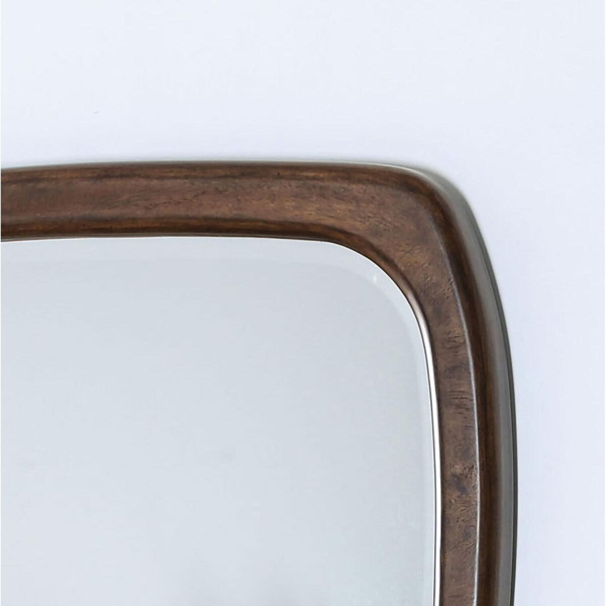 Cloea Curved Mirror - Dark Oak/Dark Walnut