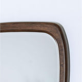 Cloea Curved Mirror - Dark Oak/Dark Walnut