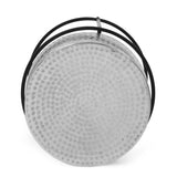 Clopton Modern Handcrafted Aluminum Round Side Table by Christopher Knight Home - 14.75" L x 14.75" W x 19.75" H
