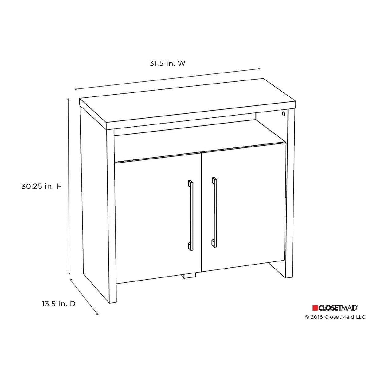 ClosetMaid Modular 2-Door Storage Cabinet
