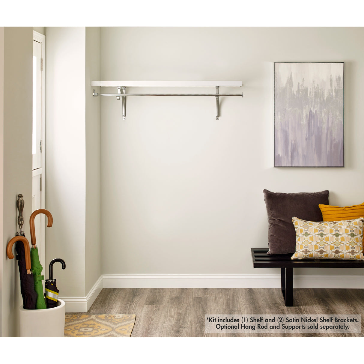 ClosetMaid 48-inch Ventilated Wood Shelf Kit