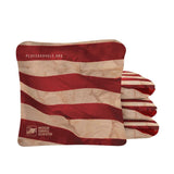 Cloth American Flag Red Dual Sided Cornhole Bags