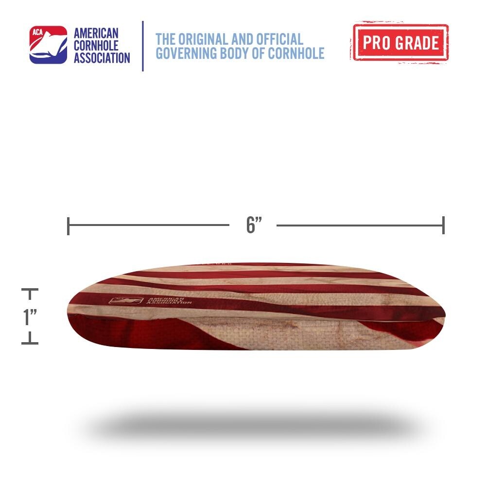 Cloth American Flag Red Dual Sided Cornhole Bags