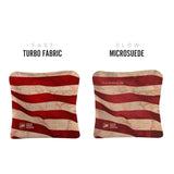 Cloth American Flag Red Dual Sided Cornhole Bags