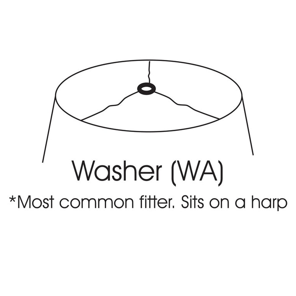 Cloth & Wire Pencil Pleat Softback Lampshade with Washer Fitter