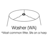 Cloth & Wire Pencil Pleat Softback Lampshade with Washer Fitter