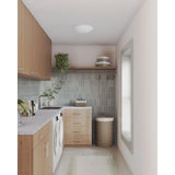 Cloud Collection 5-CCT Integrated LED White Contemporary 11.12" Small Flush Mount Light - 11.12 in x 11.12 in x 3.57 in