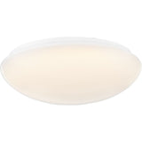 Cloud Collection 5-CCT Integrated LED White Contemporary 11.12" Small Flush Mount Light - 11.12 in x 11.12 in x 3.57 in
