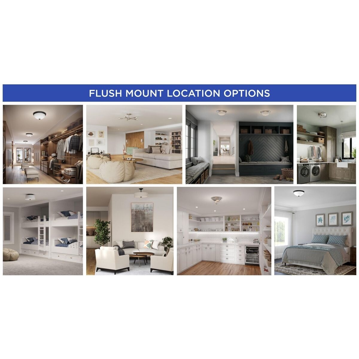 Cloud Collection 5-CCT Integrated LED White Contemporary 11.12" Small Flush Mount Light - 11.12 in x 11.12 in x 3.57 in