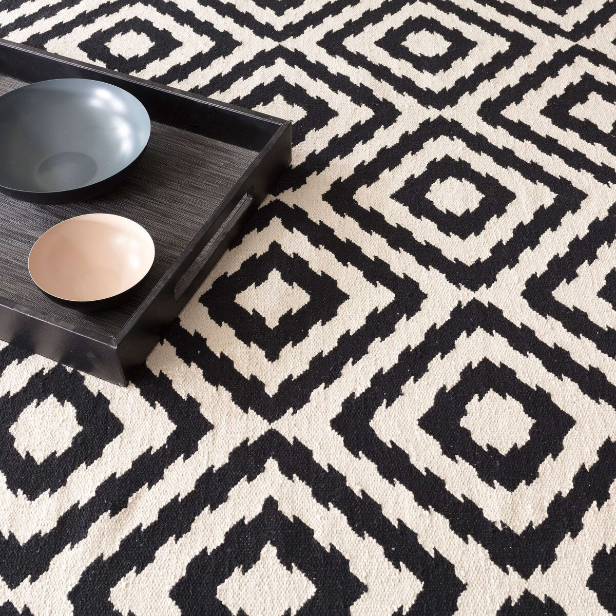Clover Dhurrie Woven Cotton Rug
