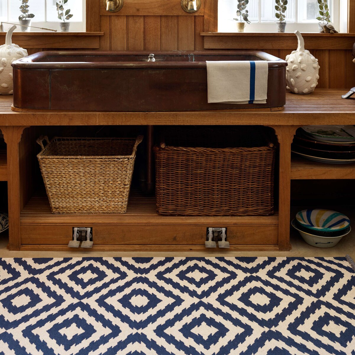 Clover Dhurrie Woven Cotton Rug