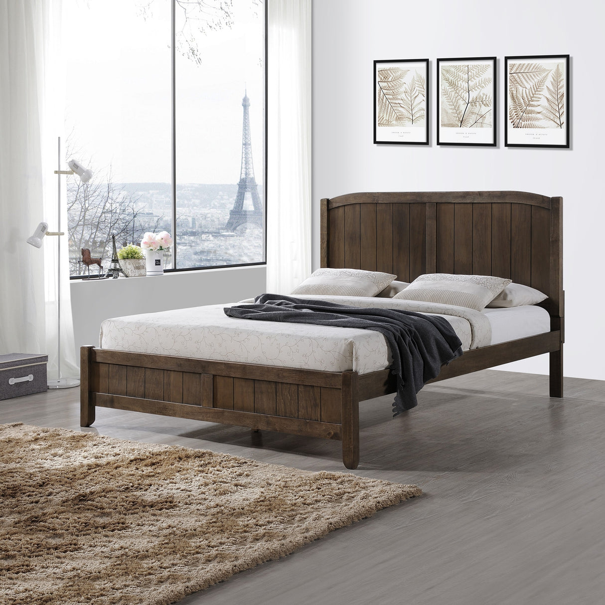 Cloves Rustic Wood Queen Platform Bed by Christopher Knight Home