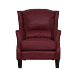 Ross Red Bonded Leather Club Chair