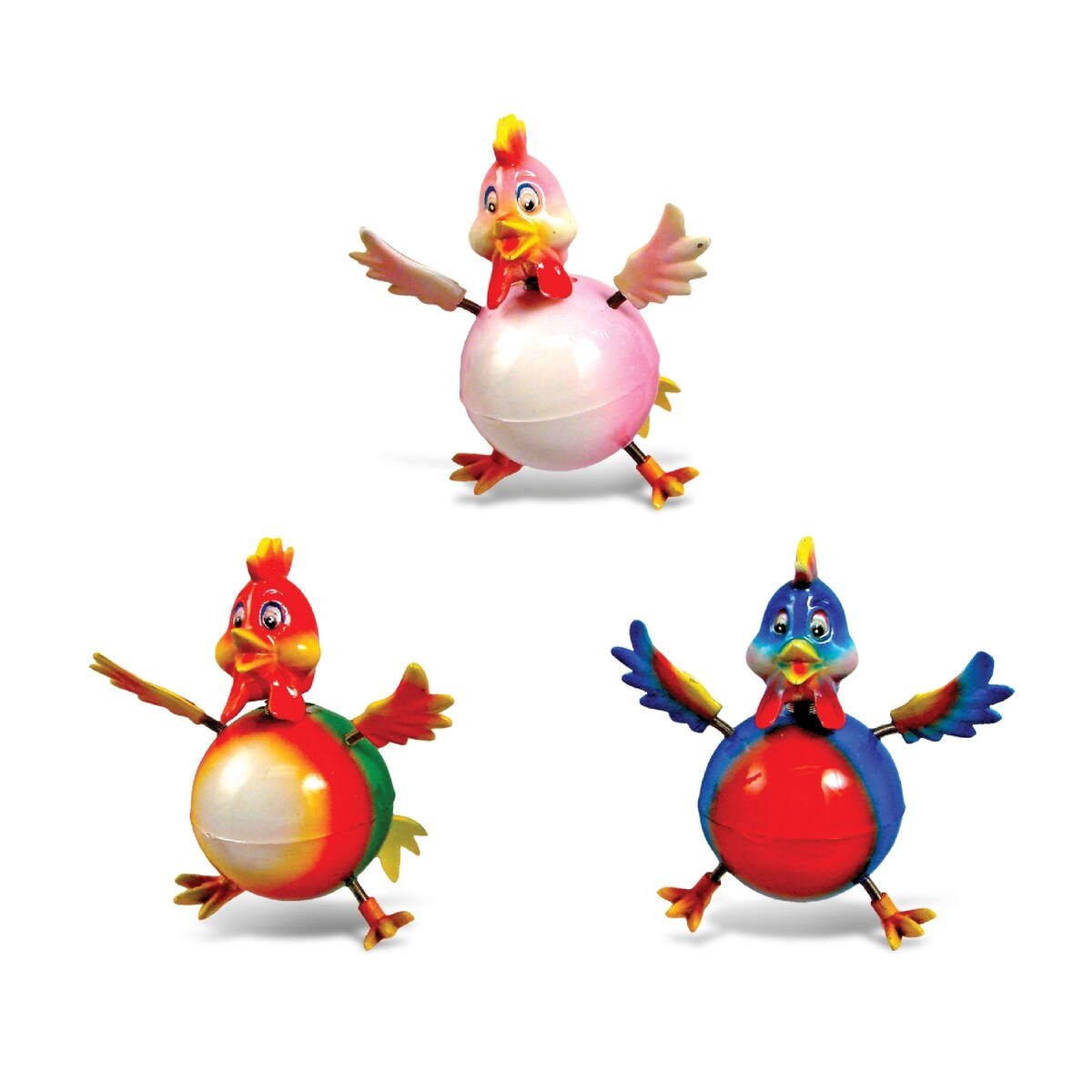 CoTa Global Fat Rooster Refrigerator Bobble Magnets Set of 3