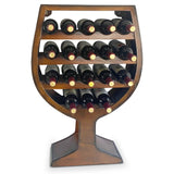 CoTa Global Modern Wine Glass Shaped Wall Mounted Wine Rack - 21 x 7.7 x 31.3 inches