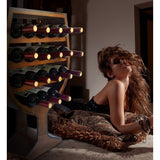 CoTa Global Modern Wine Glass Shaped Wall Mounted Wine Rack - 21 x 7.7 x 31.3 inches