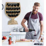 CoTa Global Modern Wine Glass Shaped Wall Mounted Wine Rack - 21 x 7.7 x 31.3 inches