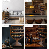 CoTa Global Modern Wine Glass Shaped Wall Mounted Wine Rack - 21 x 7.7 x 31.3 inches