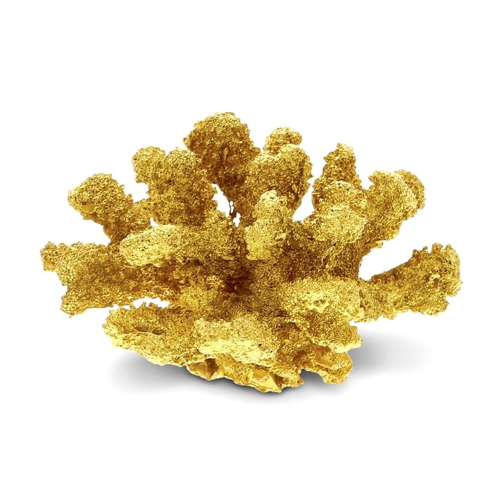 CoTa Global Resin Gold Coral Home Accent- Nautical Decor - Item #9194